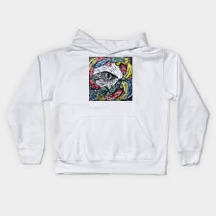 "Eagle's eye" color version Kids Hoodie